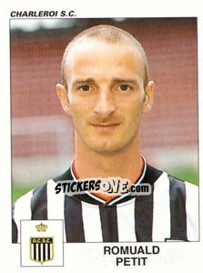 Sticker Romuald Petit - Football Belgium 2000-2001 - Panini