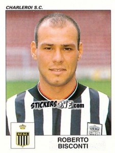 Sticker Roberto Bisconti - Football Belgium 2000-2001 - Panini