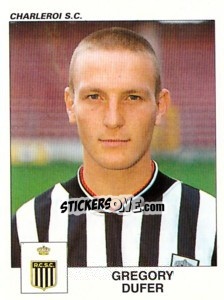 Sticker Gregory Dufer - Football Belgium 2000-2001 - Panini