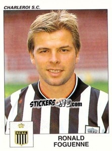 Sticker Ronald Foguenne - Football Belgium 2000-2001 - Panini