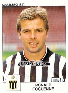 Sticker Ronald Foguenne - Football Belgium 2000-2001 n. 119 - Panini