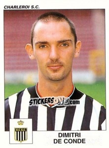 Cromo Dimitri De Conde - Football Belgium 2000-2001 n. 120 - Panini