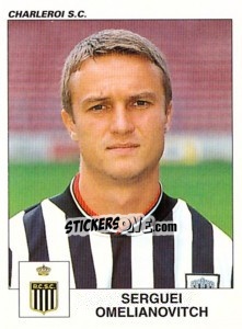 Sticker Serguei Omelianovitch - Football Belgium 2000-2001 - Panini