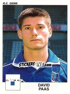 Figurina David Paas - Football Belgium 2000-2001 n. 146 - Panini
