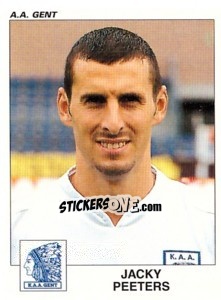 Sticker Jacky Peeters - Football Belgium 2000-2001 n. 151 - Panini