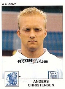 Sticker Anders Christensen - Football Belgium 2000-2001 - Panini