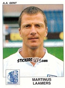 Sticker Martinus Laamers - Football Belgium 2000-2001 - Panini