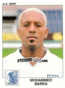 Sticker Mohammed Barka - Football Belgium 2000-2001 n. 161 - Panini