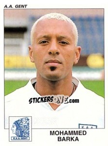 Sticker Mohammed Barka - Football Belgium 2000-2001 - Panini