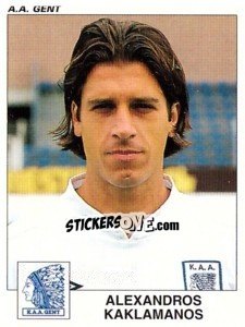 Cromo Alexandros Kaklamanos - Football Belgium 2000-2001 - Panini