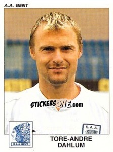 Figurina Tore-Andre Dahlum - Football Belgium 2000-2001 n. 164 - Panini