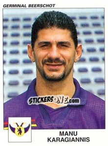 Sticker Manu Karagiannis - Football Belgium 2000-2001 - Panini