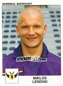 Sticker Miklos Lendvai - Football Belgium 2000-2001 - Panini