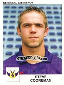 Sticker Steve Cooreman - Football Belgium 2000-2001 n. 182 - Panini