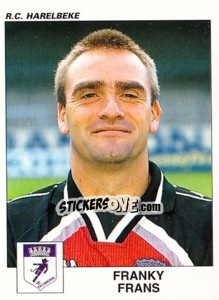 Sticker Franky Frans - Football Belgium 2000-2001 - Panini