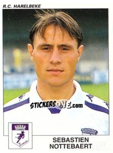 Sticker Sebastien Nottebaert - Football Belgium 2000-2001 - Panini
