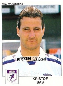 Figurina Kristof Sas - Football Belgium 2000-2001 n. 193 - Panini