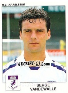 Figurina Serge Vandewalle - Football Belgium 2000-2001 - Panini