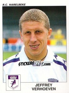 Sticker Jeffrey Verhoeven - Football Belgium 2000-2001 - Panini