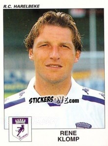 Sticker Rene Klomp - Football Belgium 2000-2001 - Panini