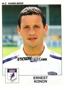 Sticker Ernest Konon - Football Belgium 2000-2001 - Panini
