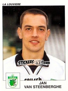 Sticker Jan Van Steenberghe - Football Belgium 2000-2001 - Panini