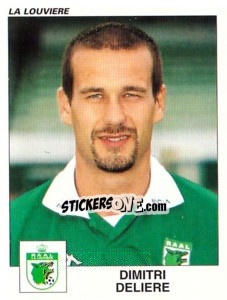 Figurina Dimitri Deliere - Football Belgium 2000-2001 n. 213 - Panini
