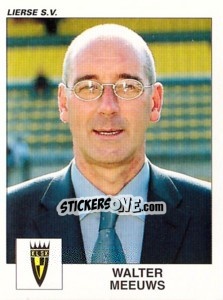 Sticker Walter Meeuws - Football Belgium 2000-2001 - Panini