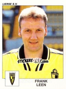 Sticker Frank Leen - Football Belgium 2000-2001 - Panini