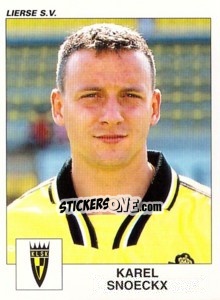 Sticker Karel Snoeckx - Football Belgium 2000-2001 - Panini