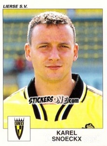 Sticker Karel Snoeckx - Football Belgium 2000-2001 n. 240 - Panini