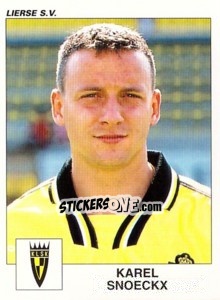 Figurina Karel Snoeckx - Football Belgium 2000-2001 - Panini