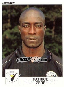 Sticker Patrice Zere - Football Belgium 2000-2001 - Panini