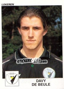 Sticker Davy De Beule - Football Belgium 2000-2001 - Panini