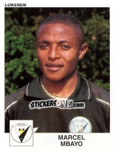 Sticker Marcel Mbayo - Football Belgium 2000-2001 - Panini