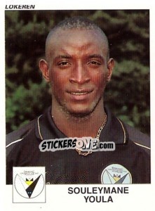 Sticker Souleymane Youla - Football Belgium 2000-2001 - Panini
