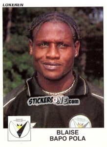 Sticker Blaise Bapo Pola - Football Belgium 2000-2001 - Panini