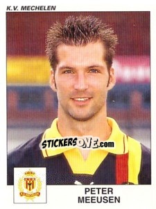 Figurina Peter Meeusen - Football Belgium 2000-2001 - Panini