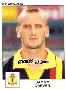 Sticker Sammy Greven - Football Belgium 2000-2001 n. 275 - Panini