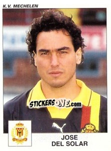 Sticker Jose Del Solar - Football Belgium 2000-2001 - Panini