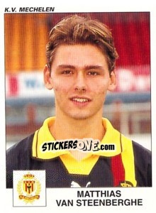 Figurina Matthias Van Steenberghe - Football Belgium 2000-2001 - Panini