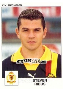 Sticker Steven Ribus - Football Belgium 2000-2001 n. 285 - Panini