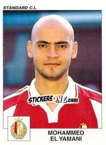 Sticker Mohammed El Yamani - Football Belgium 2000-2001 - Panini