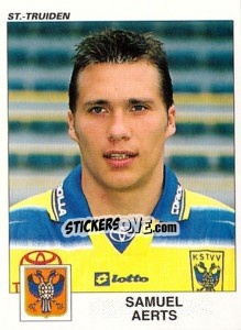 Sticker Samuel Aerts - Football Belgium 2000-2001 - Panini