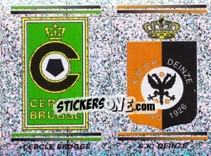 Sticker Cercle Brugge - S.K. Deinze  (Embleem / Armoiries) - Football Belgium 2000-2001 n. 368 - Panini