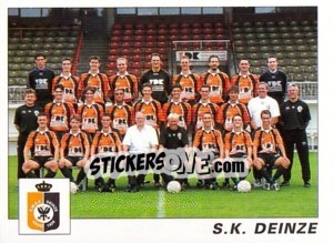 Sticker S.K. Deinze (Elftal-Equipe) - Football Belgium 2000-2001 n. 369 - Panini