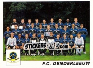 Sticker F.C. Denderleeuw (Elftal-Equipe) - Football Belgium 2000-2001 n. 370 - Panini