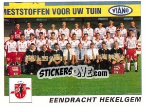 Sticker Eendracht Hekelgem (Elftal-Equipe) - Football Belgium 2000-2001 n. 375 - Panini