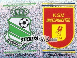 Sticker Heusden-Zolder - Ingelmunster  (Embleem / Armoiries) - Football Belgium 2000-2001 n. 377 - Panini