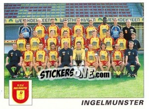 Sticker Ingelmunster (Elftal-Equipe) - Football Belgium 2000-2001 n. 378 - Panini